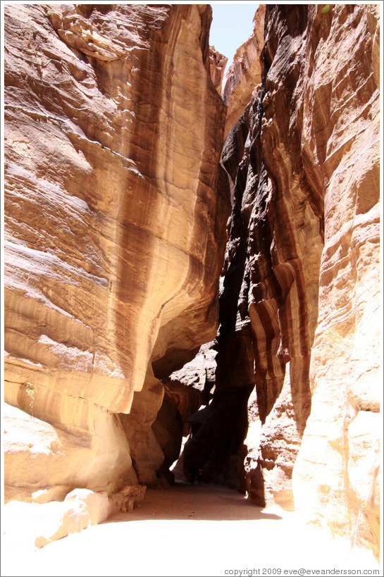 As-Siq, a narrow natural gorge.