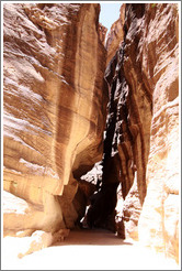 As-Siq, a narrow natural gorge.