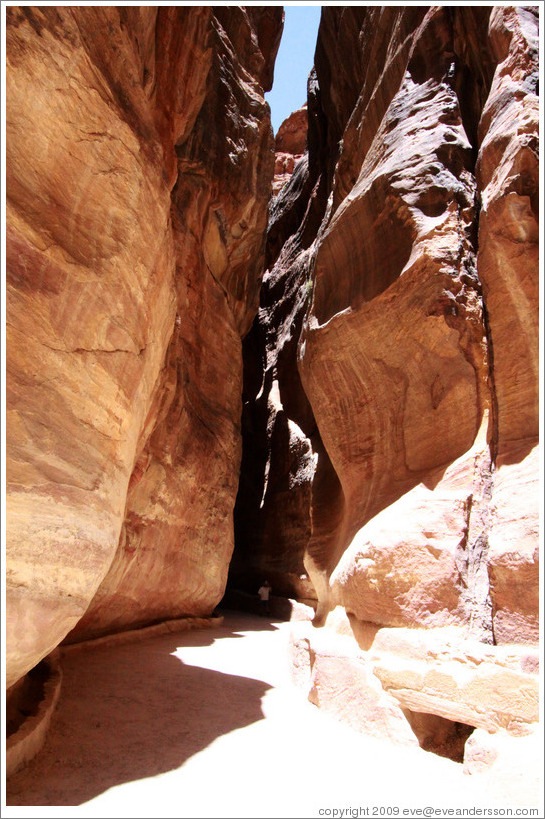 As-Siq, a narrow natural gorge.