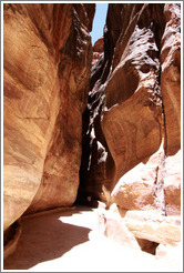 As-Siq, a narrow natural gorge.
