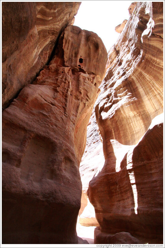 As-Siq, a narrow natural gorge.