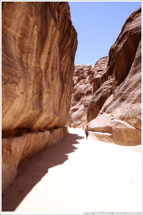 As-Siq, a narrow natural gorge.