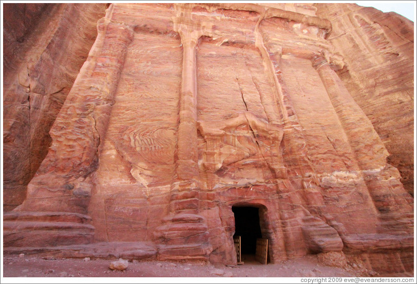 Nabataean tomb on the Street of Fa?es.