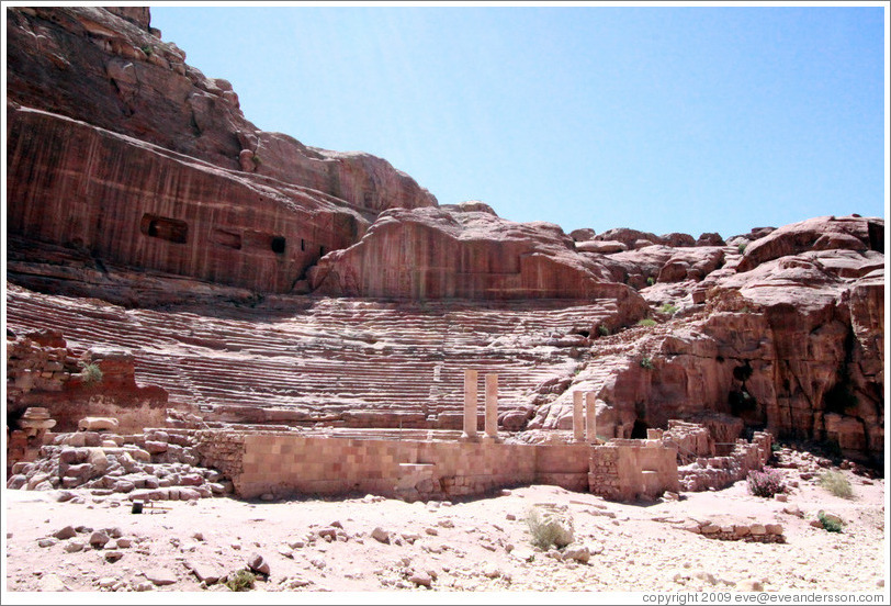 The theatre, built by Nabataeans in the 1st century AD.