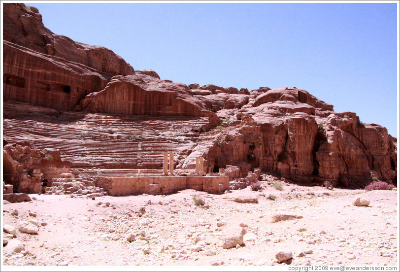 The theatre, built by Nabataeans in the 1st century AD.