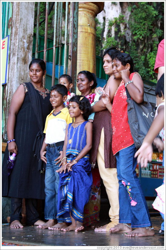 Family, Batu Caves.