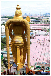 Lord Murugan statue watching over Kuala Lumpur, Batu Caves.