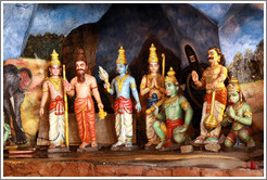 Statues within Batu Caves.