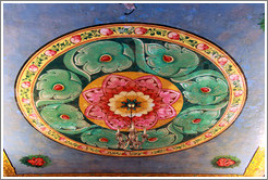 Temple ceiling, 2nd level, Batu Caves.