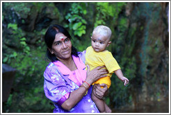 Woman and baby, Batu Caves.