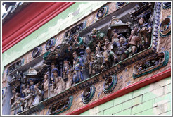 Details, building exterior, Chan She Shu Yuen Clan Association building.