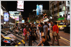 Jalan Bukit Bintang at night.