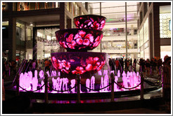 Fountain in front of the Pavilion, Jalan Bukit Bintang at night.