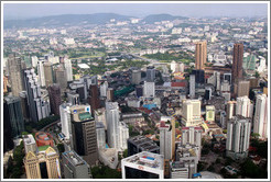 View of Kuala Lumpur from the KL Tower.