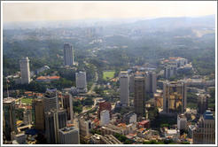 View of Kuala Lumpur from the KL Tower.