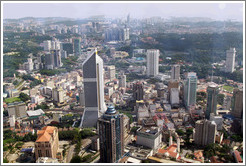 View of Kuala Lumpur from the KL Tower.