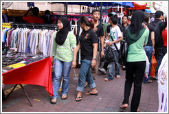 Market on Lorong Tuanku Abdul Rahman.