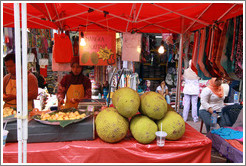 Jackfruit, market on Lorong Tuanku Abdul Rahman.