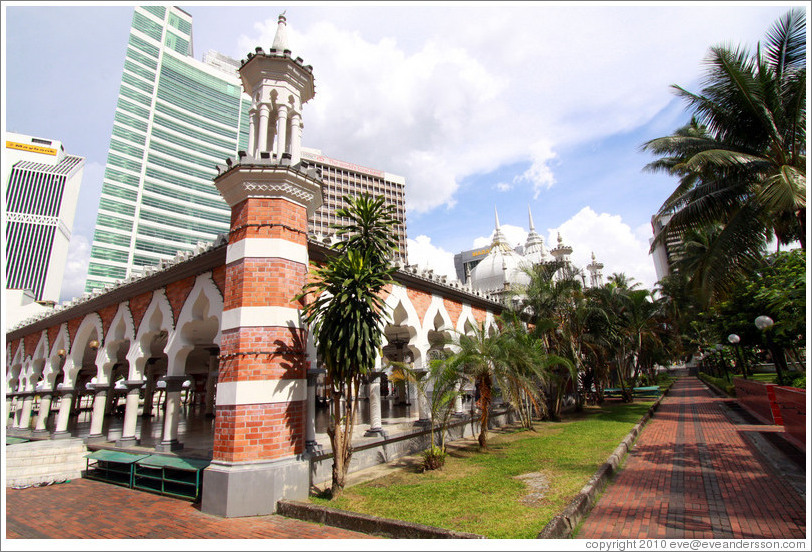 Masjid Jamek, one of the oldest mosques in Kuala Lumpur.