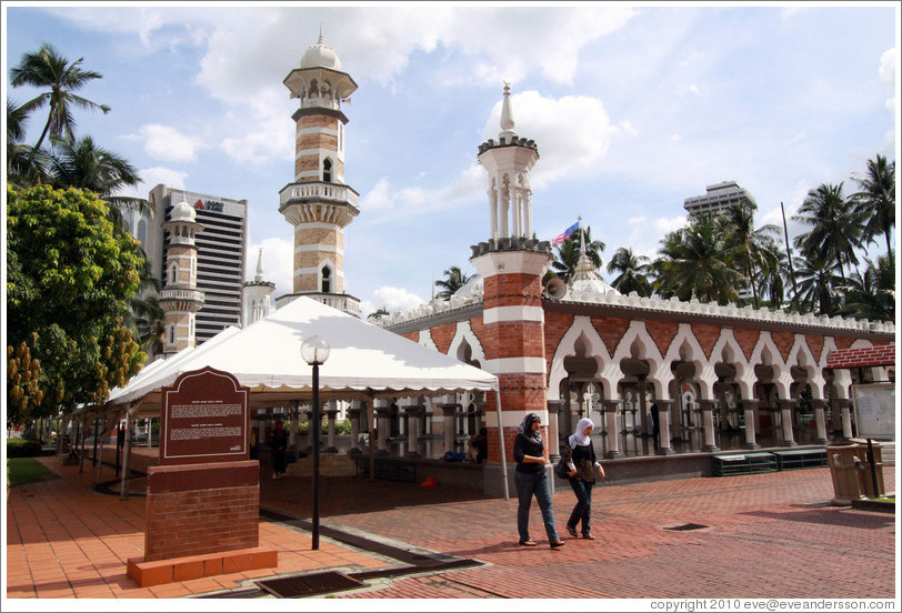 Masjid Jamek, one of the oldest mosques in Kuala Lumpur.