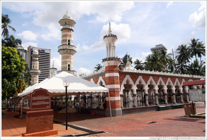 Masjid Jamek, one of the oldest mosques in Kuala Lumpur.