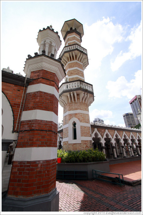 Masjid Jamek, one of the oldest mosques in Kuala Lumpur.