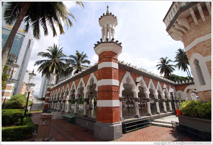 Masjid Jamek, one of the oldest mosques in Kuala Lumpur.