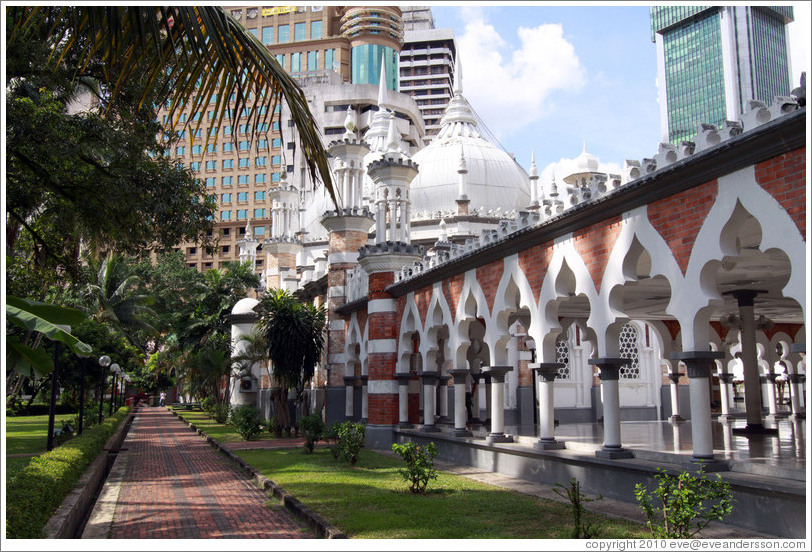 Masjid Jamek, one of the oldest mosques in Kuala Lumpur.