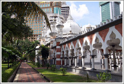 Masjid Jamek, one of the oldest mosques in Kuala Lumpur.