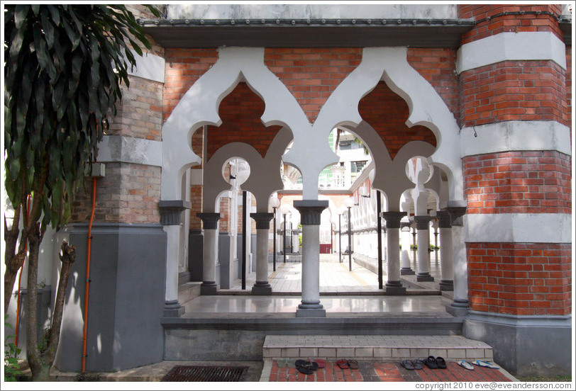 Masjid Jamek, one of the oldest mosques in Kuala Lumpur.