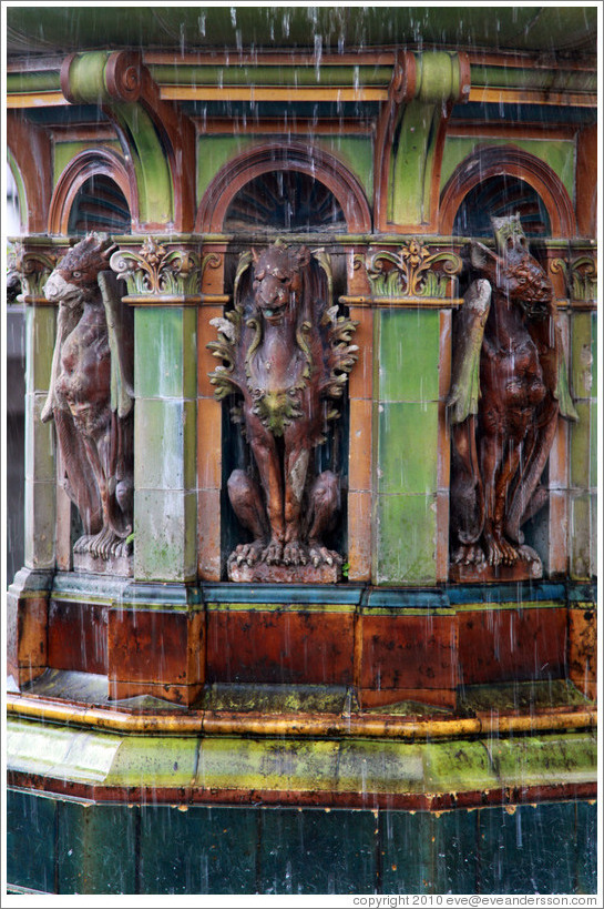 Dragons, fountain detail, Merdeka Square.