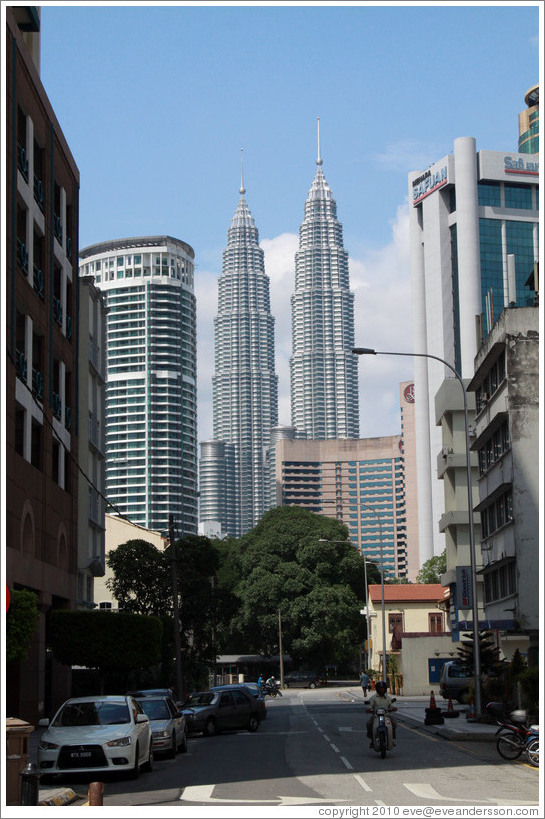 Petronas Towers, viewed from Jalan Dang Wangi.