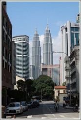 Petronas Towers, viewed from Jalan Dang Wangi.