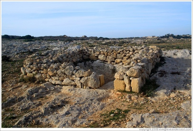 Grave, at the site of the Clapham Junction cart ruts.