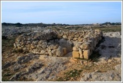 Grave, at the site of the Clapham Junction cart ruts.