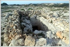 Grave, at the site of the Clapham Junction cart ruts.