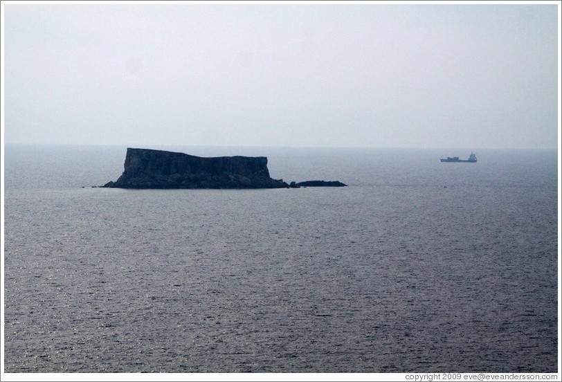 Filfla, the southernmost islet in the Maltese archipelago.