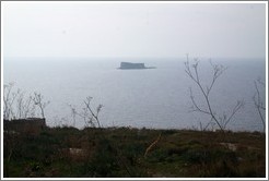 Filfla, the southernmost islet in the Maltese archipelago.  Viewed from &#294;a&#289;ar Qim.