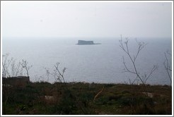 Filfla, the southernmost islet in the Maltese archipelago.  Viewed from &#294;a&#289;ar Qim.