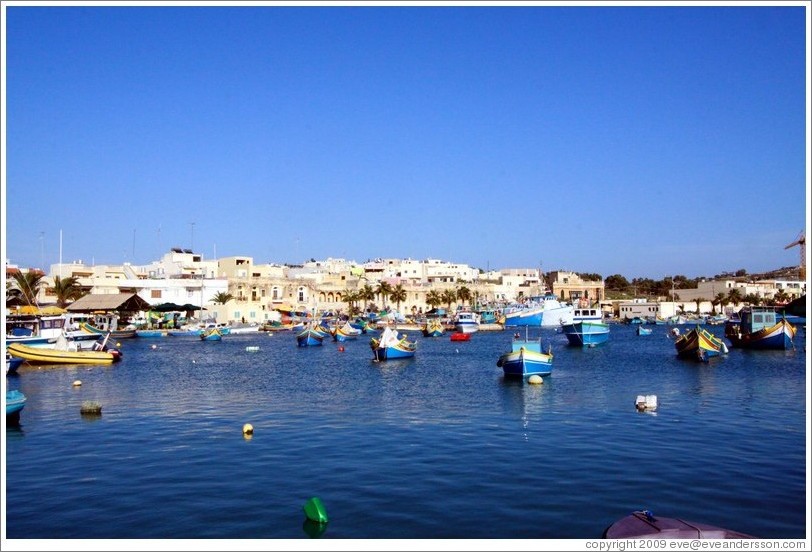 Marsaxlokk Bay.