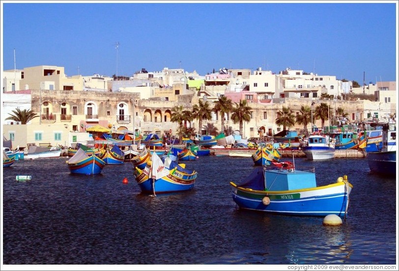 Marsaxlokk Bay.