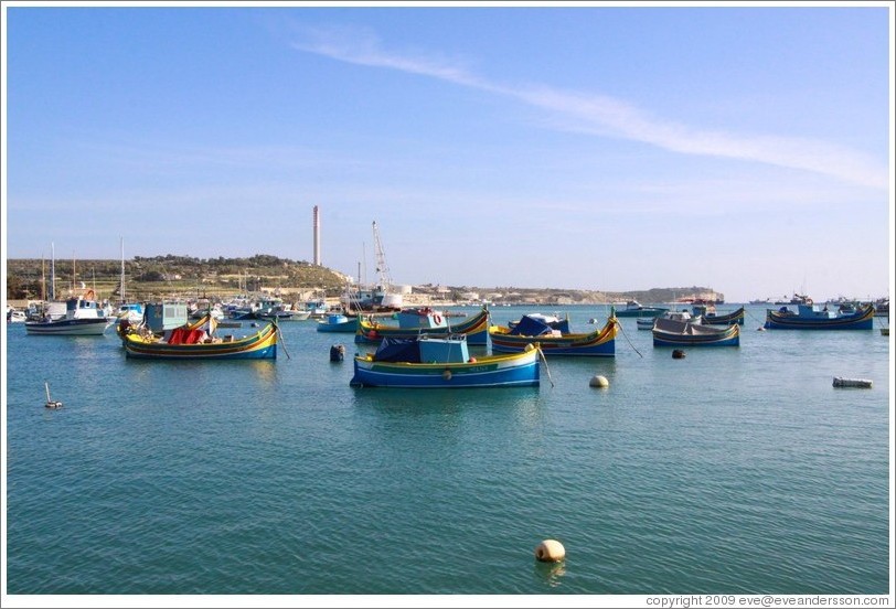 Marsaxlokk Bay.