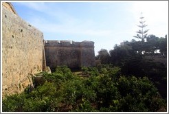 Moat around the city walls.