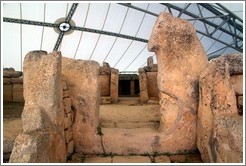 Mnajdra, a megalithic temple complex.