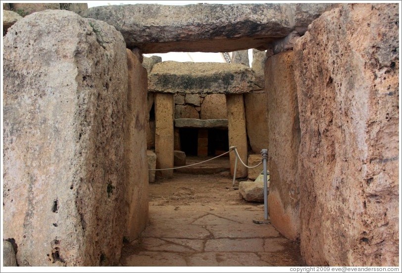 Mnajdra, a megalithic temple complex.