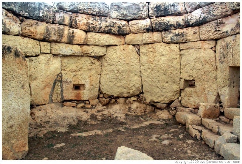 Mnajdra, a megalithic temple complex.