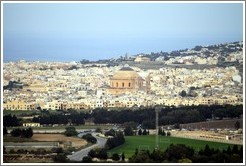 Rotunda of Santa Marija Assunta (a.k.a., Mosta Dome), viewed from Mdina.