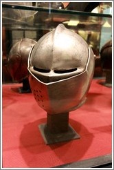 Close helmet for the tounament on foot, Italian, c 1600-20, Palace of the Grand Master.