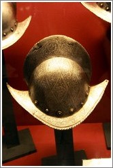 Comb Morion, a type of military helmet, Palace of the Grand Master.