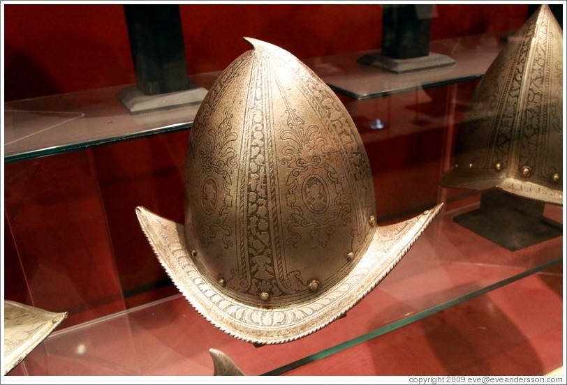 Peaked Morion, a type of military helmet, Palace of the Grand Master.